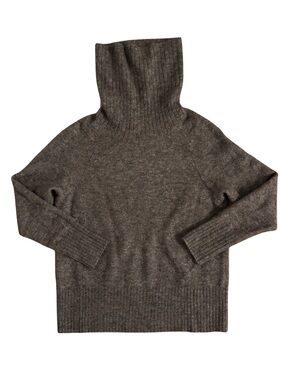 Babaton Ribbed Turtleneck Sweater - Dark Brown